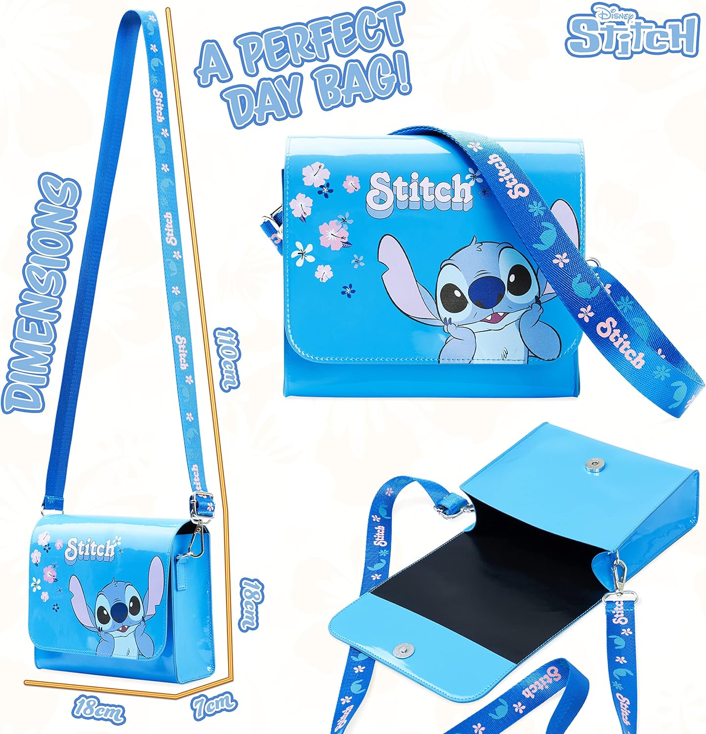 Bolso Cruzado Disney Stitch